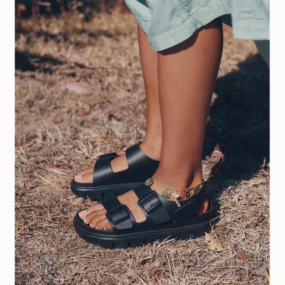 Birkenstock Black Leather Women's Sandals